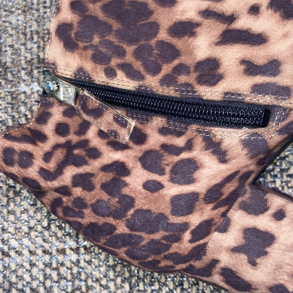 Sam and Libby leopard zip up booties excellent like new condition size 7.5 - Picture 5 of 10
